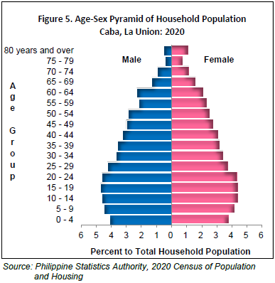 Figure 5. Age-Sex Pyramid of Household Population Caba, La Union.png