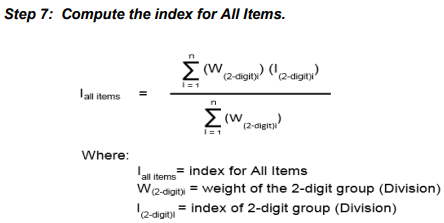 Step 7. Compute the index for All Items