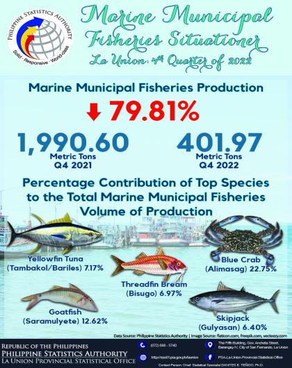 33R01-IG2023-115 Marine Municipal Fisheries Situationer in La Union for 4th Quarter 2022