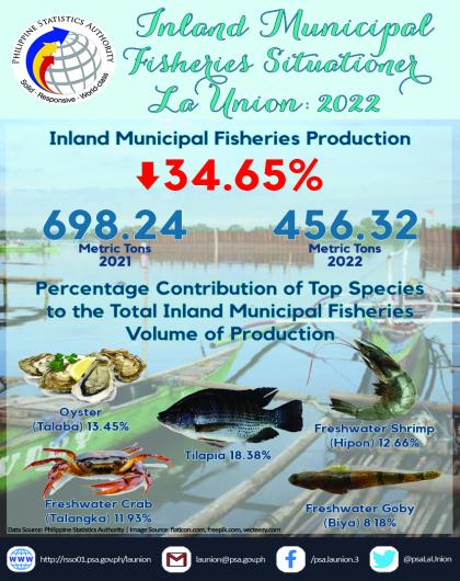 33R01-IG2023-80_Inland Municipal Fisheries Situationer in La Union, 2022