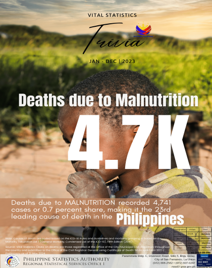 Deaths Due to Malnutrition in the Philippines 2023