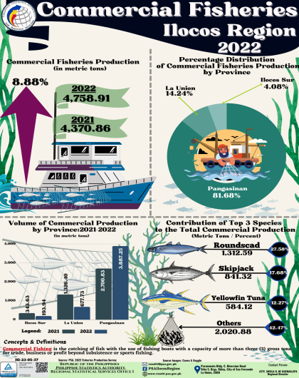 Commercial Fisheries 2022 Ilocos Region
